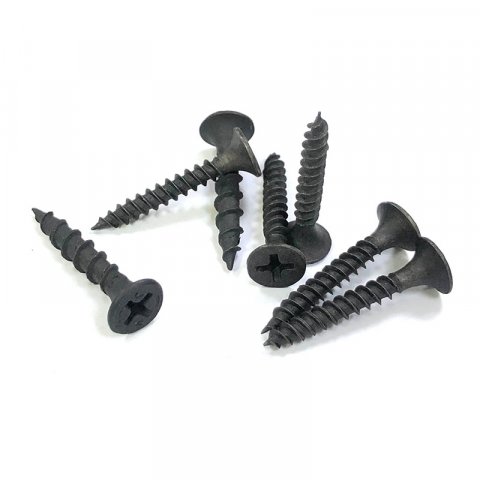 3.5mm- 25mm black bugle head plasterboard screw